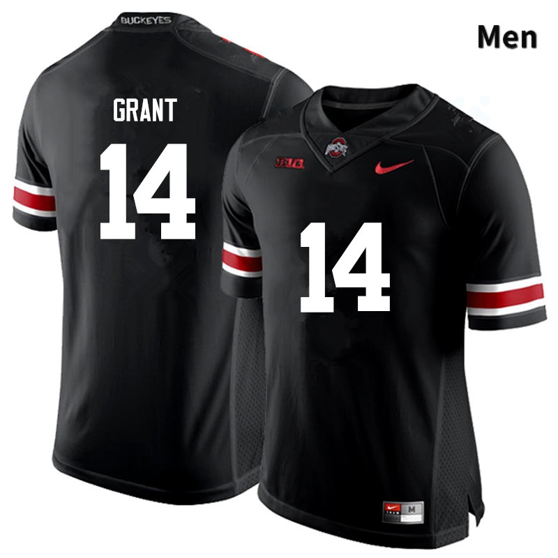 Ohio State Buckeyes Curtis Grant Men's #14 Black Game Stitched College Football Jersey